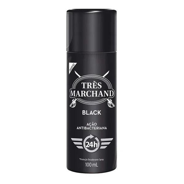 Desodorante Tres Marchand Spray 100ml Black
