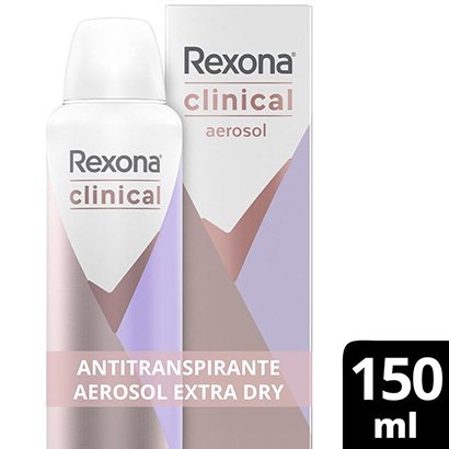 Desodorantes Antitranspirante Rexona Clinical Aerosol Extra Dry 150ml