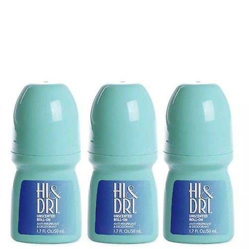 2 Desodorantes Azul Hi & Dri Roll-on Powder Fresh 50ml