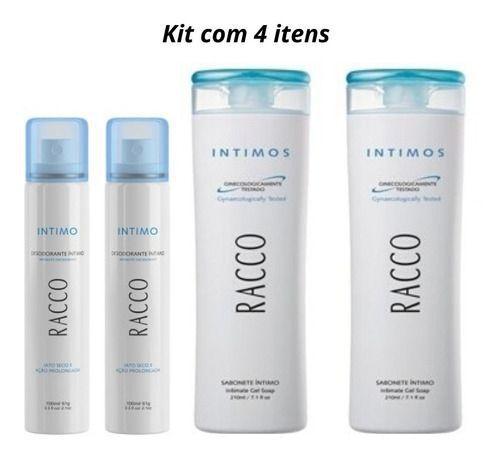 Kit Higiene Intima 2 Sabonetes 2 Desodorantes Intimo Racco
