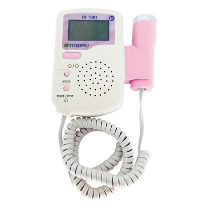 Detector Fetal Portátil Medpej Digital Rosa DF-7001 D
