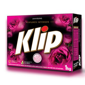 Detergente em Pó Klip Perfumes Intensos 1Kg