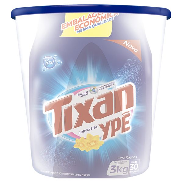 Detergente em Pó Tixan Sache Grátis Dispenser 3kg