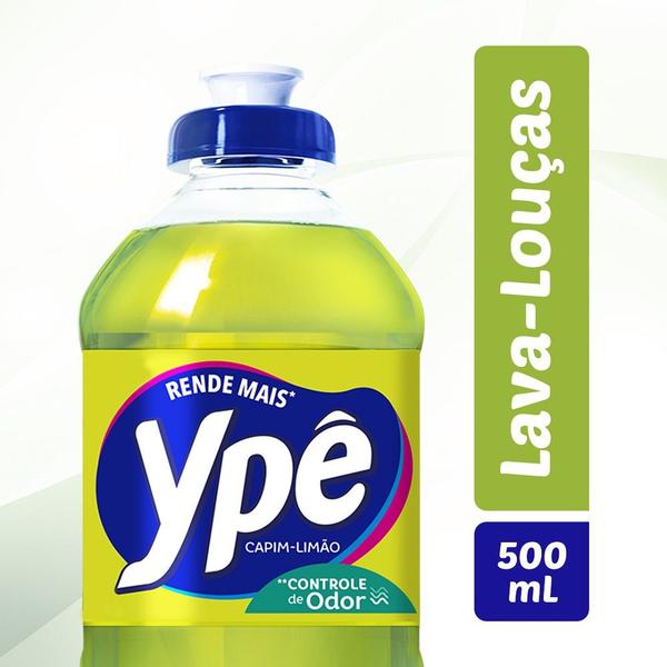 Detergente Liquido Capim Limao 500ml 1 UN Ype