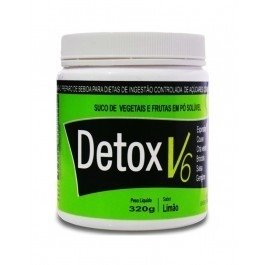 Detox V6 Limão 350G - Sport Nutrition