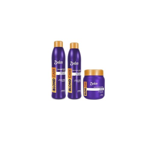 Detra Blond Care Shampoo 1Lt + Restore 1Lt + Máscara 500G Gde - R