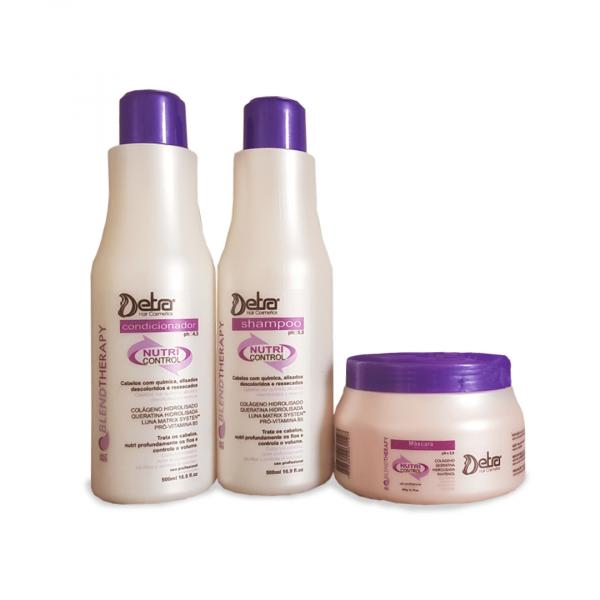 Detra Hair Cosmeticos Kit Linha Cliente Nutri Control 500ml