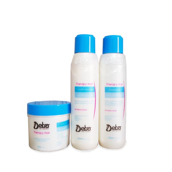 Detra Hair Cosmeticos Linha Therapy Hair Kit Shampoo Condicionador e Mascara