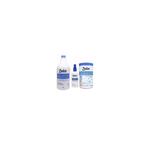 Detra Kit Redutor de Volume Plastic Liss - Shampoo 1Lt + Spray 200Ml + Redutor 1Kg - R