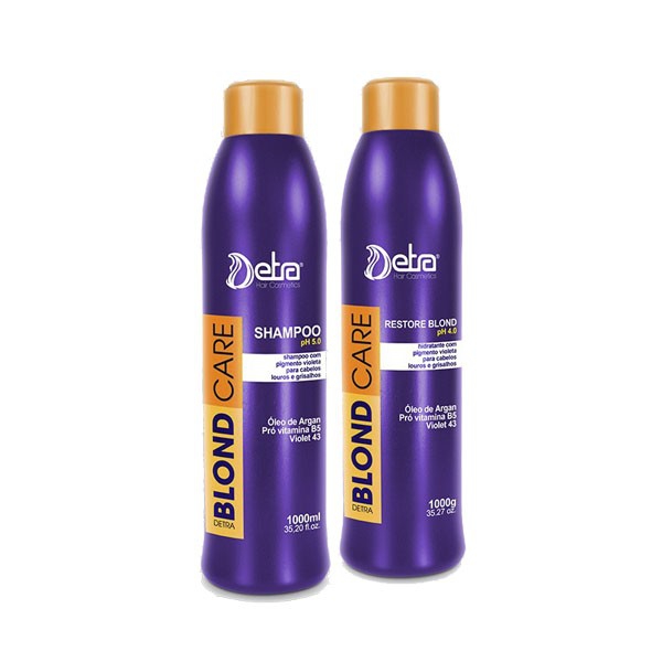 Detra Shampoo Blond Care + Restore Blond Care - 2x1L - R