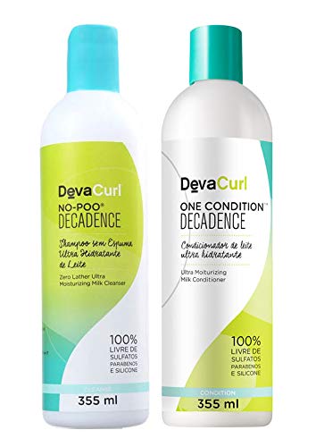 Deva Curl Decadence Duo Kit Shampoo no Poo (355ml) e Condicionador One (355ml)