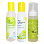 Deva Curl Delight Kit Shampoo Low Poo (120ml) e Condicionador One (120ml) e Volumizing Foam (150ml)