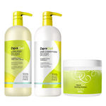 Deva Curl Delight Low Poo Shampoo (1000ml), Condicionador (1000ml) e Styling Cream (500ml)