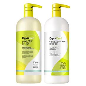 Deva Curl Delight Low Poo Shampoo (1000ml) E Condicionador (1000ml)