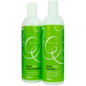 Deva Curl Kit Shampoo no Poo + Condicionador One Condition - 355ml + 355ml - 355ml + 355ml