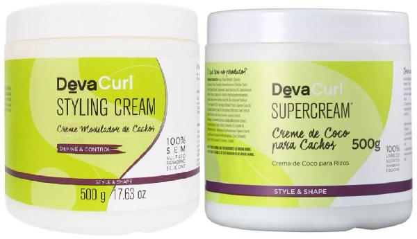 Deva Curl Styling Cream e Supercream de 2x500g