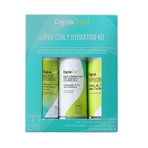 DevaCurl - Super Curly Hydration Kit C/ 1 no Poo Decadence 120 Ml + 1 One Condition Decadence 120 Ml + 1 SuperCream 120 G