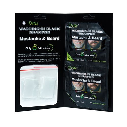Dexe Washing-in Black Shampoo Mustache e Beard 15ml