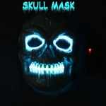 Dia das bruxas LED Máscara de caveira Máscara de luz assustadora Cosplay Costume Party Festival Fantasia