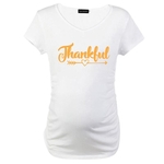 Dia Gestantes de graças T-shirt de maternidade letra impressa Grato bonito camiseta Gravidez T Tops
