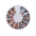 Diamante facet Rebites Nail Art Decoração colorida octogonal