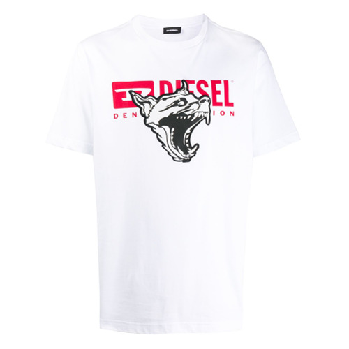 Diesel Camiseta com Estampa de Logo - BRANCO