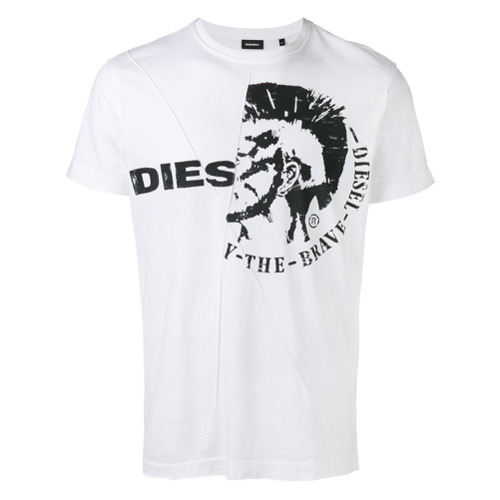 Diesel Camiseta com Estampa de Logo - BRANCO