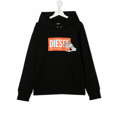 Diesel Kids Moletom com Logo - Preto