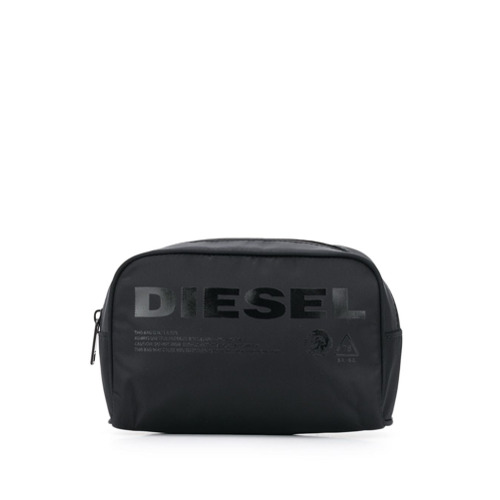 Diesel Necessaire com Logo Estampado - Preto