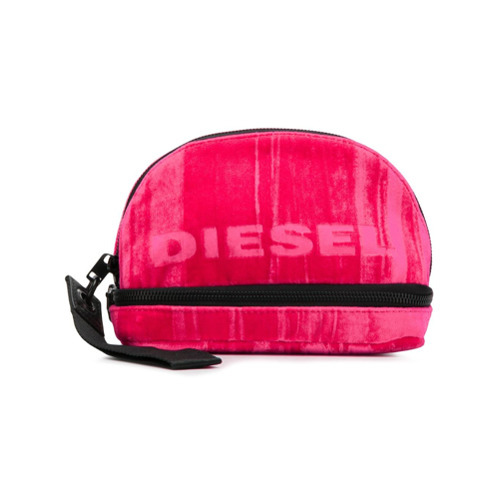 Diesel Necessaire Estampada com Logo - Rosa