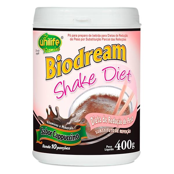 Diet Shake Biodream Sabor Cappuccino 400gr Unilife