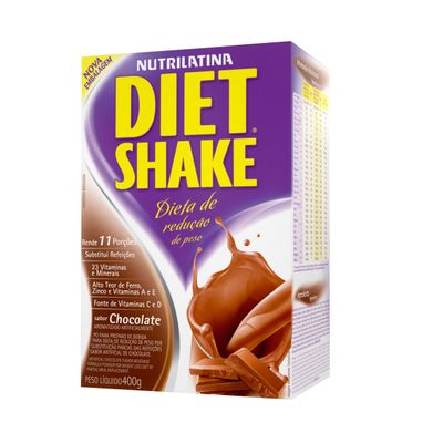 Diet Shake Tradicional 400g - Nutrilatina Diet Shake Tradicional 400g Chocolate - Nutrilatina