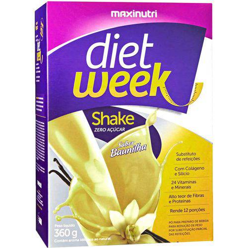 Diet Week Shake 360g Baunilha - Maxinutri