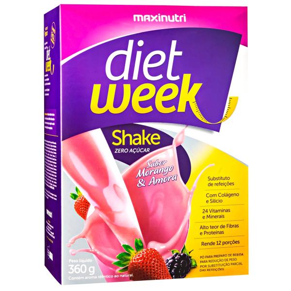 Diet Week Shake 360g Morango Amora Maxinutri