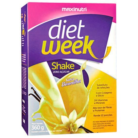 Diet Week Shake Baunilha 360g - Maxnutri - Maxinutri