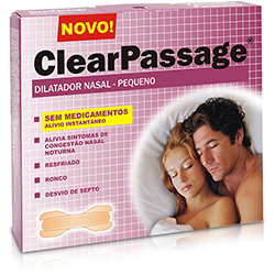 Dilatador Nasal Pequeno Bege C/ 9 Unidades - ClearPassage