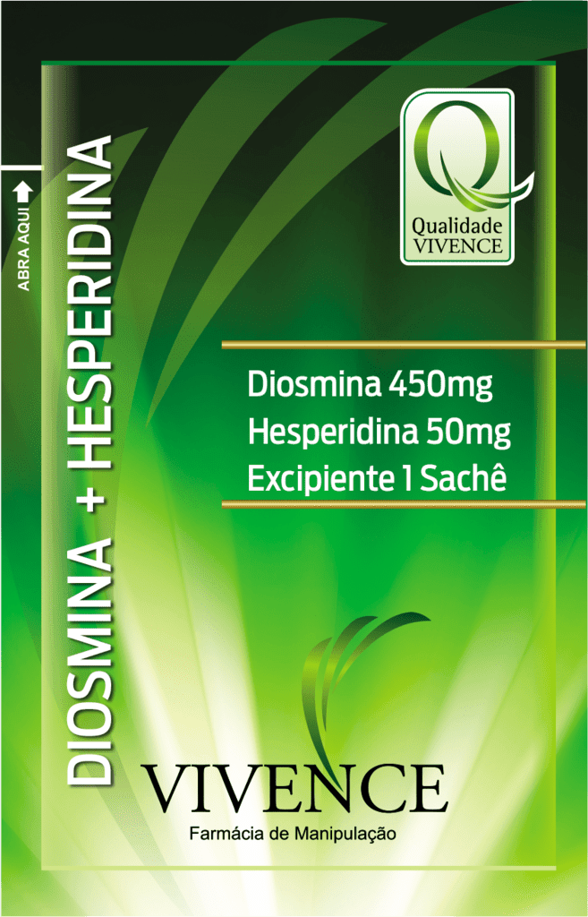 Diosmina 450 Mg + Hesperidina 50 Mg Sachê (60 Sachês, S/ Sabor)