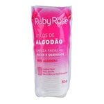 Discos De Algodão Ruby Rose para Limpeza Facial 50 unidades - Unidade - HB-308