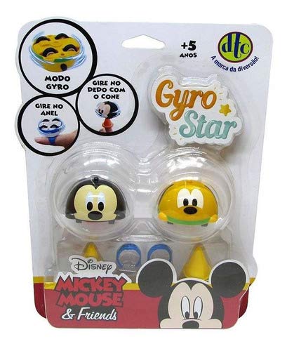 Disney/pixar Gyro Star Mickey Mouse e Pluto - Dtc