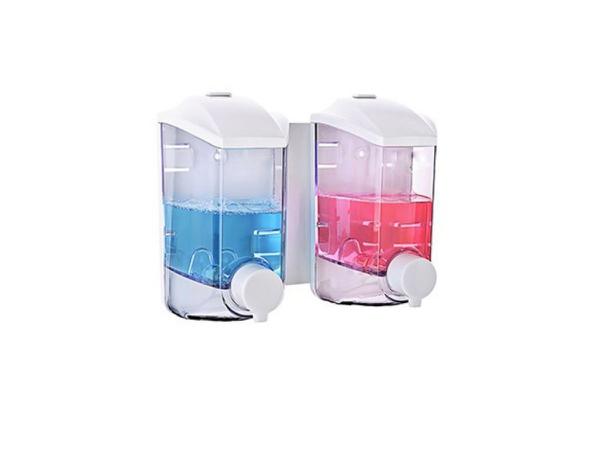 Dispenser Duplo Sabonete Liquido e Xampu - Casambiente