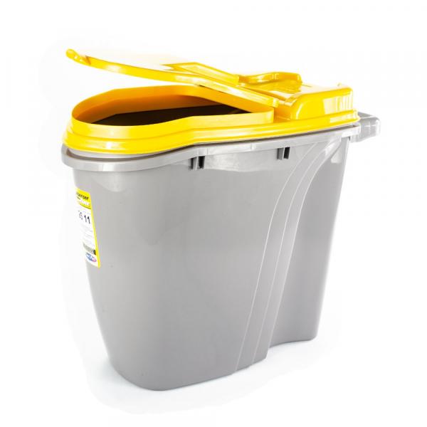 Dispenser Home / Porta Ração Plast Pet 25L - Amarelo