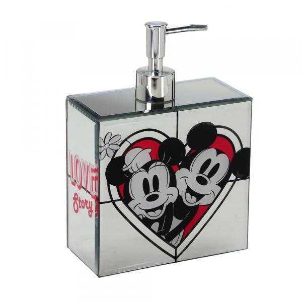 Dispenser para Sabonete Líquido Love Story Minnie e Mickey Disney