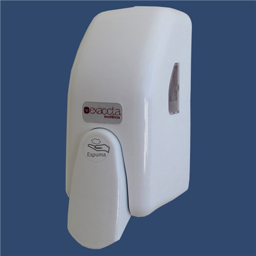 Dispenser (Saboneteira) para Sabonete em Espuma 400Ml Cor Branca. Compacto, Discreto, Moderno e Econômico.