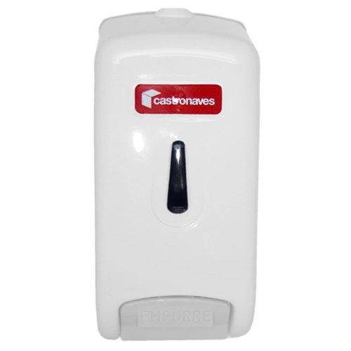 Dispenser (Saboneteira) Plástico para Refil Plus Line, Cor Branco