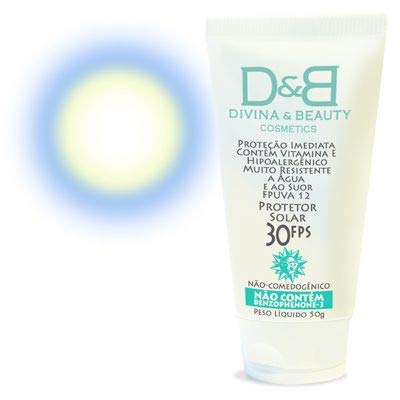 Divina & Beauty Protetor Solar FPS30 Vitamina e E Hidratante Rosto e Corpo 50g