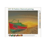Diamonds DIY cheio de diamantes Diamonds Mar Boat Q241 Moda bordado