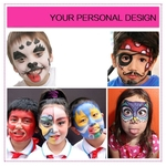 DIY Maquiagem Cosplay Palhaço Pintura Paleta Rosto Pintura Corporal 8 Cores Halloween