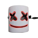DJ leve Máscara Cos Bar Mostrar engraçado assustador Maquiagem LED incandescência Brilho Máscara Costume Party