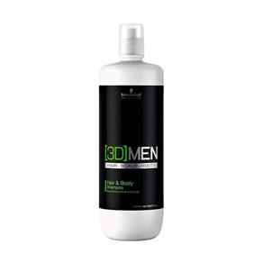 3DMen Shampoo Cabelo e Corpo 1000ml - Schwarzkopf