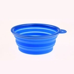 Dobrável Dog Bowl Food Grade Silicone Cup para Pet Food Alimentação bacia